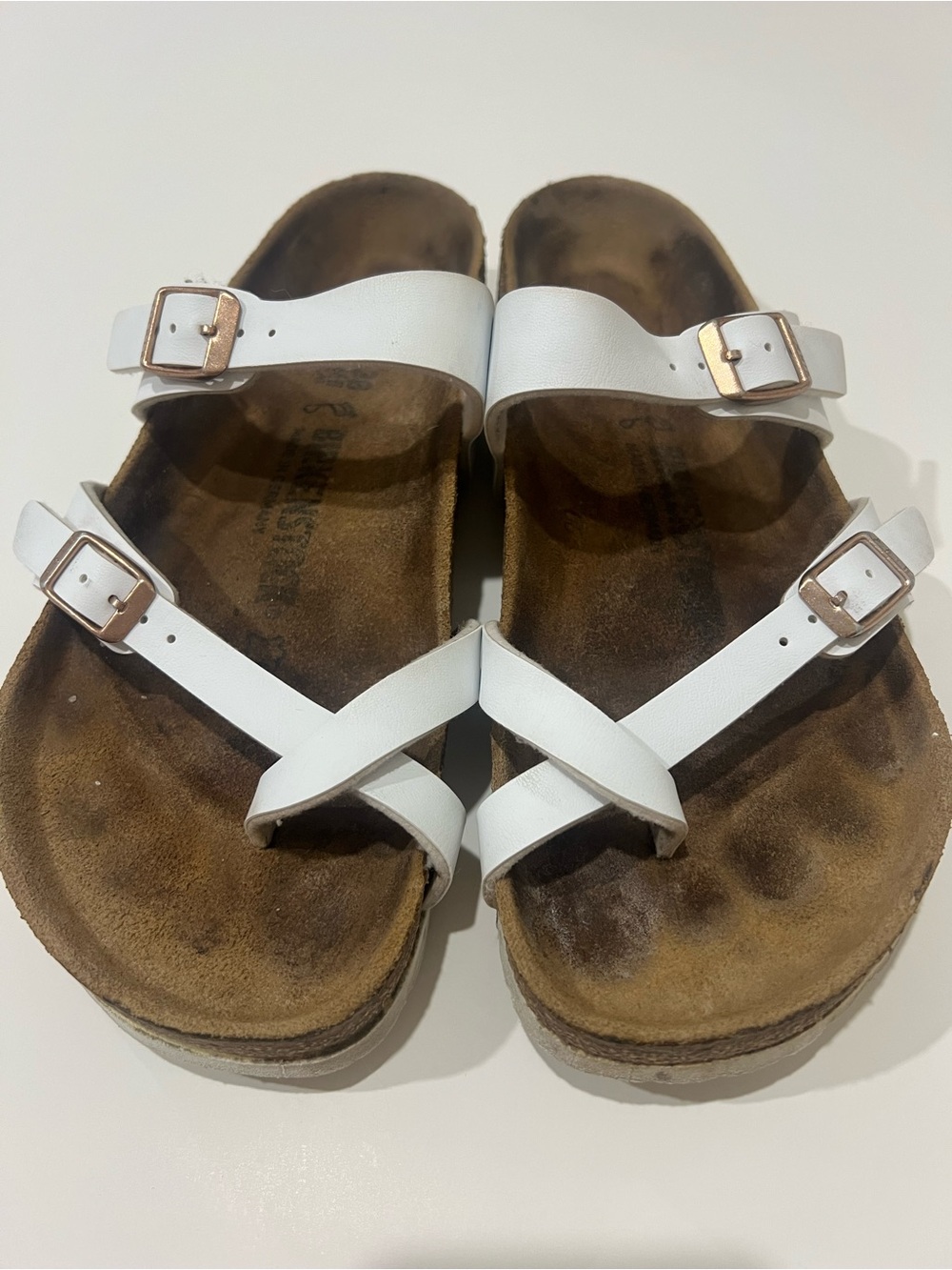 Birkenstock Mayari Brown Suede Cork Footbed Sandal